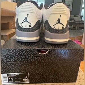 Jordan Men's White and Black Sneakers
Worn twice then outgrew.